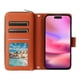 thumbnail image 5 of Funda Cartera con Cremallera y Correa para Samsung Galaxy A23 5G Soporte y Tarjetero Marrón, 5 of 6