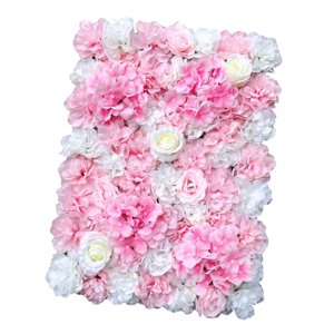 Bothyi - Panel De Pared De Flores Rosas De Seda Decoración De Fondo Para Fiesta De Boda Rosa