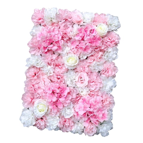 Bothyi - Panel De Pared De Flores Rosas De Seda Decoración De Fondo Para Fiesta De Boda Rosa