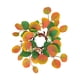 thumbnail image 2 of Decoración De Anillo De Vela De Hoja De Eucalipto Simulada Para Fiestas De Cumpleaños Resistente Naranja, 2 of 5