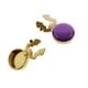 thumbnail image 1 of 2x Gemelos de Metal para Hombre, Decoraciones para Trajes, Camisas de , Decoración , 17,5 Mm de Diámetro, Cubiertas de Botones Clásicas P , Violeta, 1 of 5