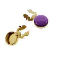Magideal - 2X Gemelos De Metal Para Hombre, Decoraciones Para Trajes, Camisas De , Decoración , 17,5 Mm De Diámetro, Cubiertas De Botones Clásicas P , Violeta