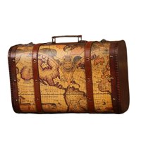 Bothyi - Maleta Vintage Con Asa Maletas Caja De Almacenamiento De Maletas Para Dormitorio Hogar S