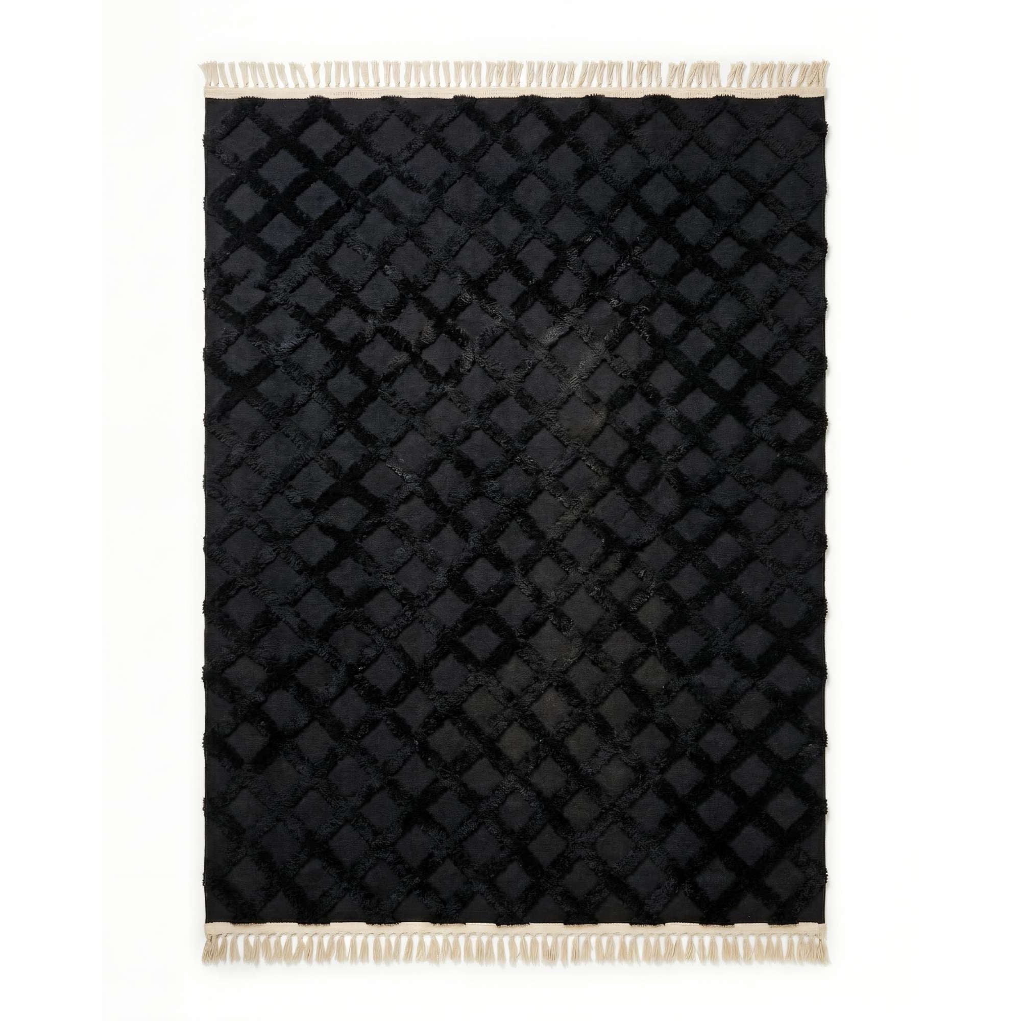 Genérico - Alfombra 150 X 200 Decorativa Jacquardcolor Negro 3