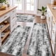 thumbnail image 1 of Juego de alfombras de cocina Tritard Upgrade, antideslizantes y lavables, color gris, 1 of 9