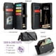 thumbnail image 3 of CaseMe Funda de Cuero para iPhone 17 Pro Max de 6.9 Pulgadas con Billetera [Bloqueo RFID] con Ranura para Billetes con Zíper y 10 Tarjeteros, Correa de Hombro Magnética de Cuero PU Suave para Mujer, 3 of 12