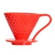 thumbnail image 3 of Taza De Filtro De Café Con Asa Fácil De Verter Sobre El Filtro De Café Para El Hogar Rojo Grande, 3 of 3
