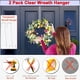 thumbnail image 4 of Colgador de corona, ganchos transparentes para corona de 12 pulgadas para puerta de entrada, paquete de 2 colgadores para decoración de Pascua, Navidad, otoño, Halloween, soporte para coronas, colgado, 4 of 6