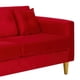 thumbnail image 4 of Sofa New Retro 3C Felpa 01 Rojo, 4 of 6
