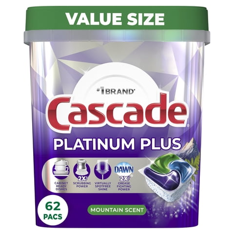 Detergente Para Lavavajillas Cascade Platinum Plus Mountain