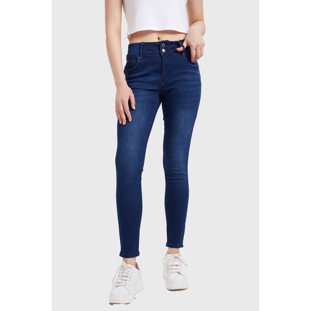 Jeans Mujer Skinny Kim Lavado Azul - ll