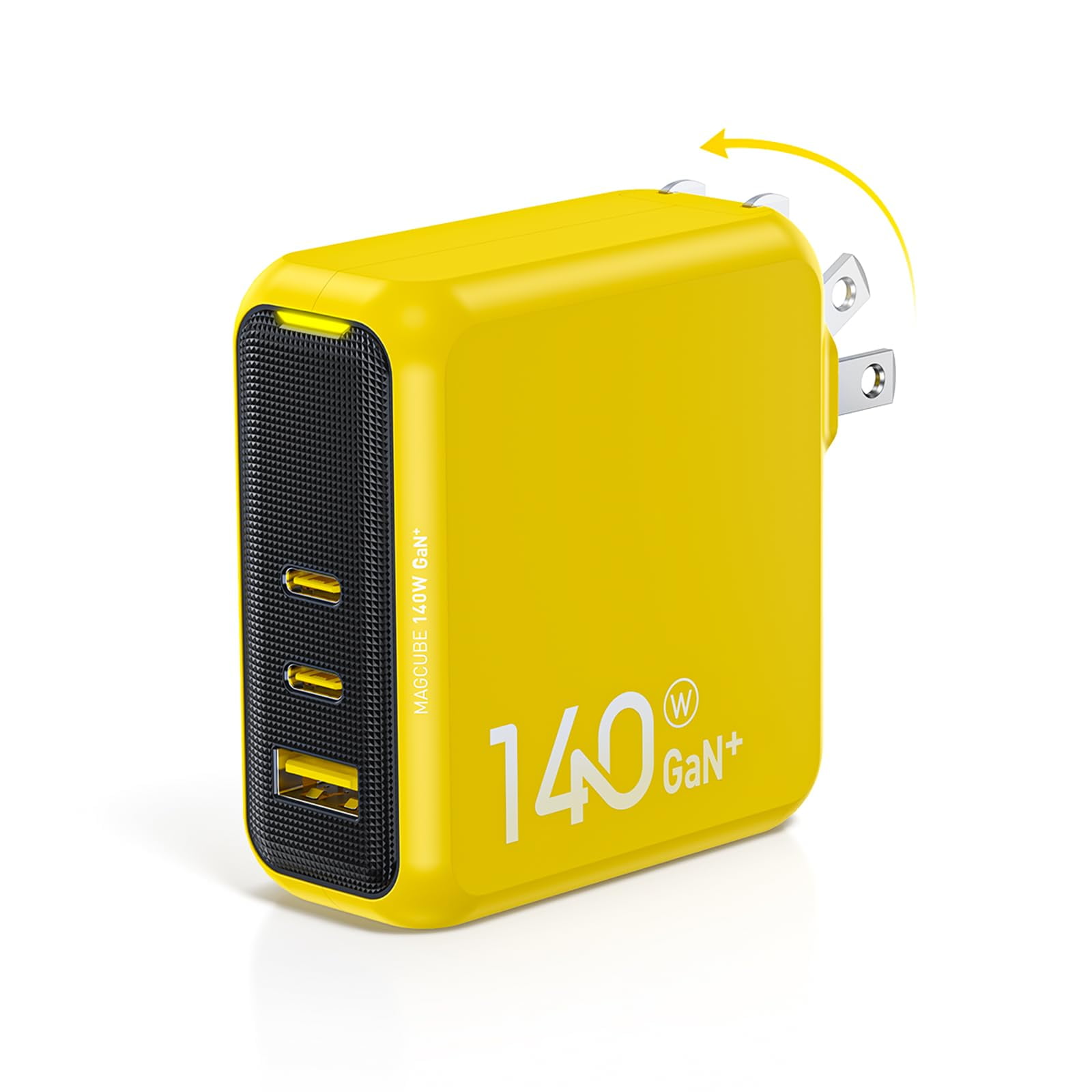Cargador Aohi Magcube De 140 W Usb C Pd3.1, 3 Puertos, Gan+, Portátil