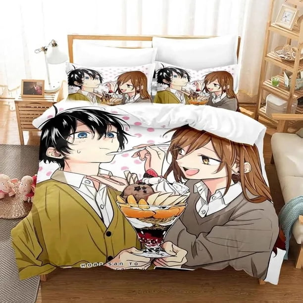 Hori san to Miyamura kun Horimiya Bedding Set Duvet Cover Bed Set Quilt Cover Pillowcase Comforter Size Bed Sheets
