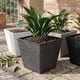 thumbnail image 4 of Set 2 Macetero Plastico Bajo Premium Base Cuadrada Conica L azul, 4 of 7