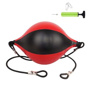 Ioensy - Saco De Boxeo De Doble Extremo, Cuerda Elástica, Pelota De Velocidad De Entrenamiento Inflable Portátil A