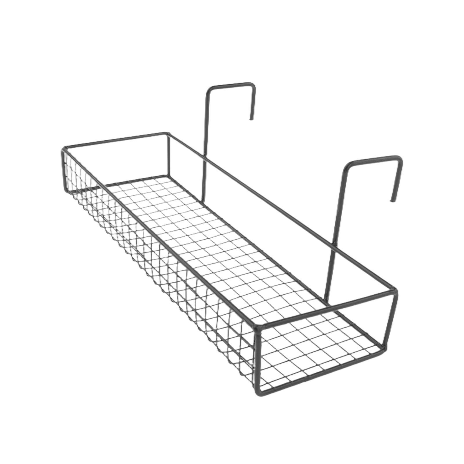 Magideal - Cesta Colgante Para Cubículo De Oficina, Balcón, Soporte Para Macetas, Accesorios Para Cubículos De Oficina, Organizador De Malla Metálica Para Patio Capa Única