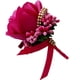 thumbnail image 2 of Estimulación Flor de rosa Broche Pin Ramillete de boda Pin Rosa Roja, 2 of 5