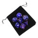 thumbnail image 5 of Dados Acrílicos D10 D4 Juego De Dados D12 Con Bolsa De Almacenamiento Juego De Fiesta Azul, 5 of 5
