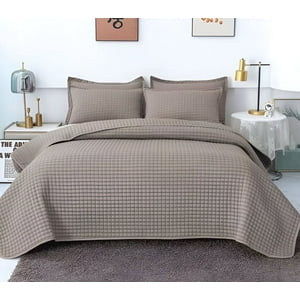 Imac Hogar - Quilt De Lujo Cubrecama Verano 2 Plazas Gris