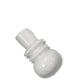 thumbnail image 2 of JARRON DECORATIVO DE CRISTAL BLANCO VINTAGE -20 x7, 2 of 4