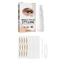 Magideal - 120 Piezas De Cinta Transpirable De Doble Párpado De Larga Duración Con Pinzas De Horquilla Tiras De Elevación De Ojos Instantáneas Para Párpados