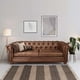 thumbnail image 1 of Sofa Florencia 3 Cuerpos Cuero Colorado Caramelo., 1 of 6