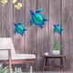 thumbnail image 5 of Arte de Pared JOYBEE Juego de 3 Tortugas Marinas de Metal y Vidrio, 5 of 8