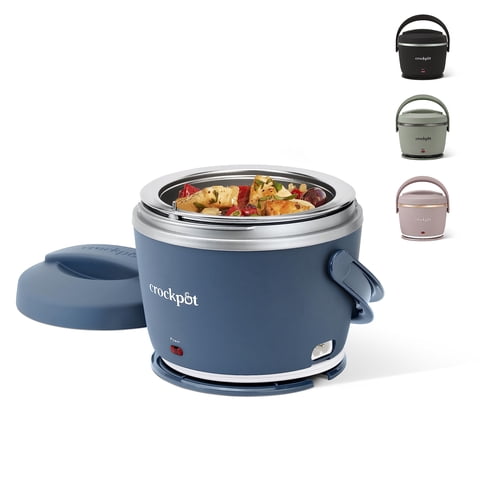 Lonchera Eléctrica Crock-Pot De 600 Ml, Azul Desteñido, Portátil