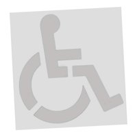 Magideal - Pintura De Pavimento De Plantilla De Discapacidad De Discapacidad Fácil De Usar De 1 Mm Versátil Versátil Garaje Flexible Estacionamiento Reutilizable