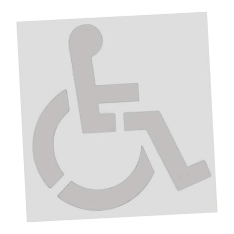 Magideal - Pintura De Pavimento De Plantilla De Discapacidad De Discapacidad Fácil De Usar De 1 Mm Versátil Versátil Garaje Flexible Estacionamiento Reutilizable