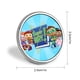 thumbnail image 2 of Super Why-Theme Round Button Badge: Premium Metal Construction, Ideal for High-End Events 2.8 cm, 2 of 6