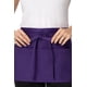 thumbnail image 4 of Delantal Chef Works con cintura unisex, color morado, con bolsillos, 4 of 4