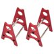 thumbnail image 4 of Rc Car Repair Work Stand Platform Jack Para 1 8 1 10 Trucks Climbing Accs 2pcs Red, 4 of 5