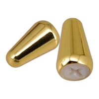 Bothyi - 2 Piezas Tapas De Punta De Perilla De Interruptor De Palanca Punta De Interruptor De Guitarra Para Accesorios De Piezas Oro