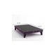 thumbnail image 3 of Cama Plaza y Media Con Respaldo y base de 105 X 190cm Tapizada en Felpa Morado, 3 of 5