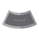 thumbnail image 5 of Alfombra De Baño Curvada, Alfombra Para Suelo De Bañera, Alfombra Antideslizante Para Inodoro, Alfombra De Ducha Con Ventilador, Gris, 5 of 5