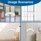 thumbnail image 5 of Espejo LMZNXCZ de 3 vías para autocortarse el pelo con ganchos ajustables, 5 of 7