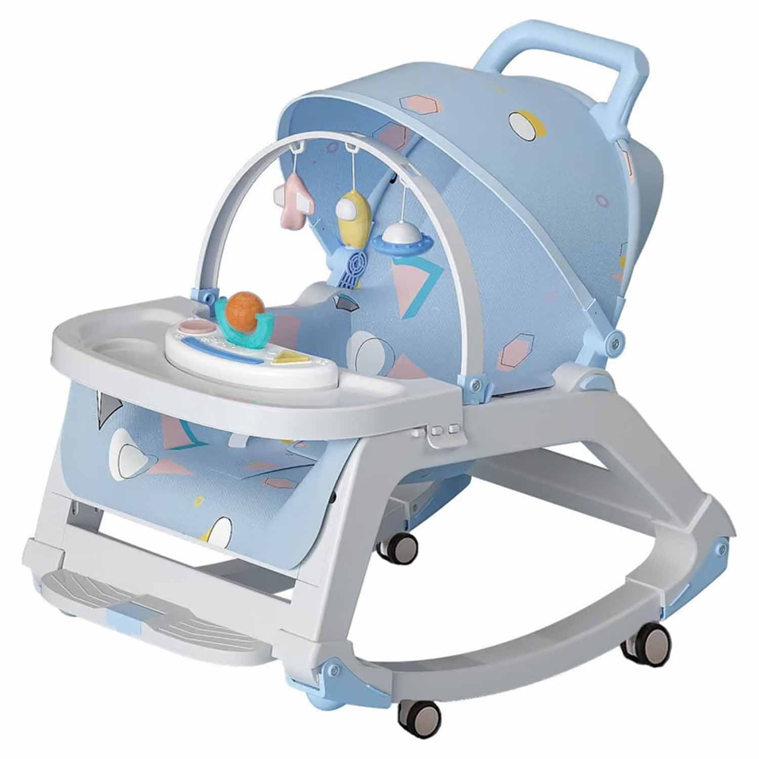 Mundo Online - Silla Mecedora De Comer Bebe 5 En 1 Reclinable Safe Baby