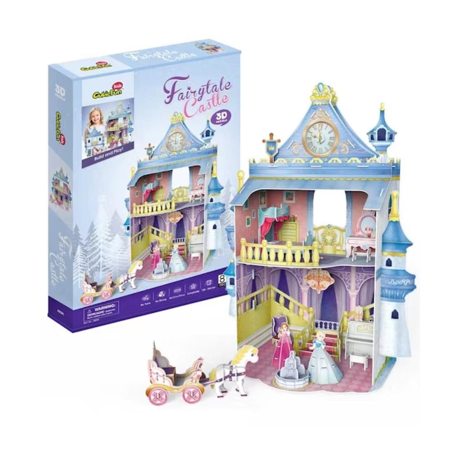 Total Click - Juguete Castillo Armable Cuento De Hadas 3d Con Accesorios