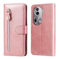 Gangxun - Funda Con Cremallera Para Oppo Reno 11 Pro 5G, Carcasa Cartera De Cuero Pu Con Soporte Y Tarjetero