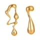 thumbnail image 4 of Pendientes Asimétricos Con Forma De Gota De Agua, Ligeros Para Ceremonia, Acción De Gracias, Playa, Dorado, 4 of 5
