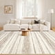 thumbnail image 4 of Area Rug Nakagishi, lavable, bohemio, 9 x 12 pies, resistente a las manchas, marrón, 4 of 9