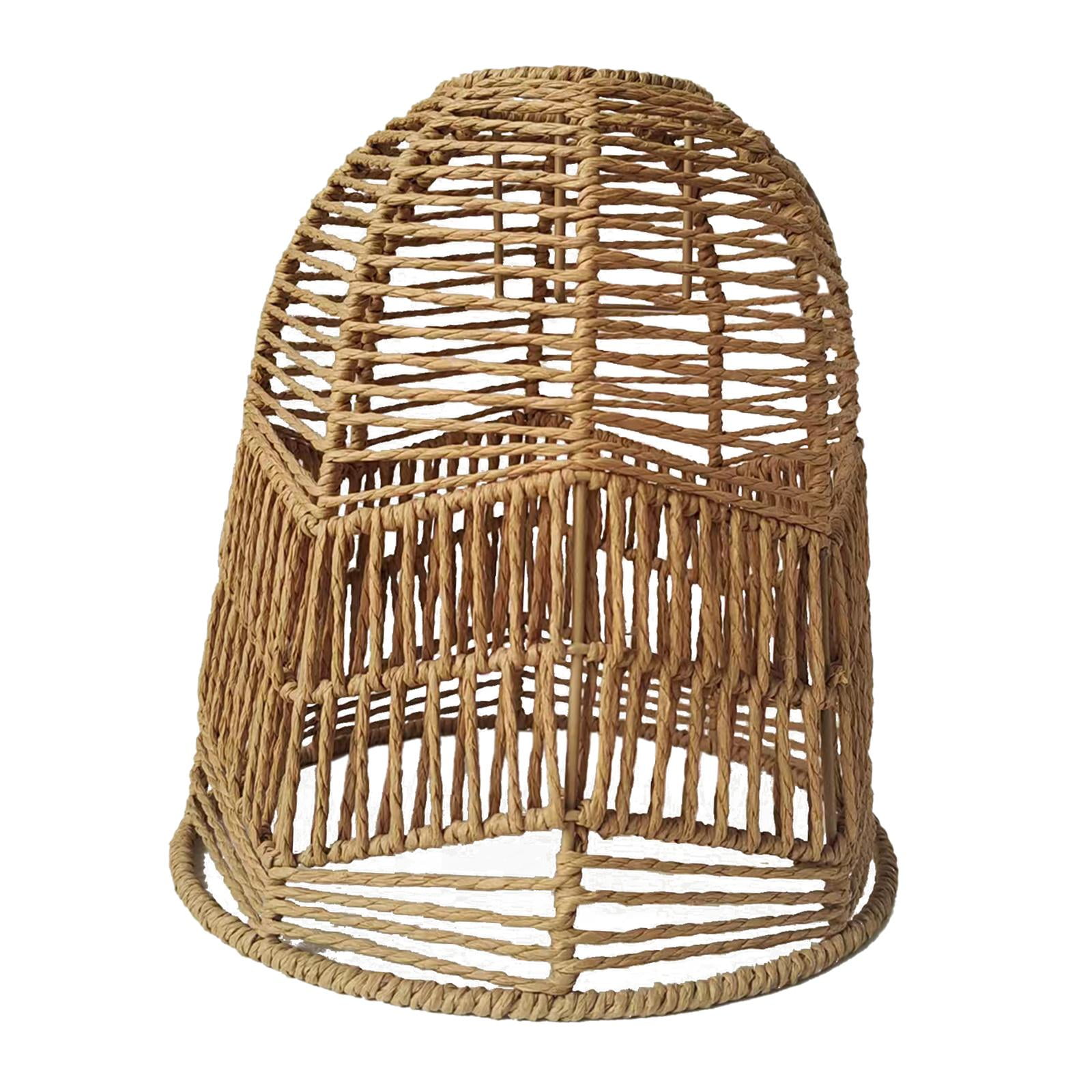 Ioensy - Lámpara Colgante Pantalla Cuerda De Papel Tejido Techo Lámpara Colgante Soporte De Lámpara