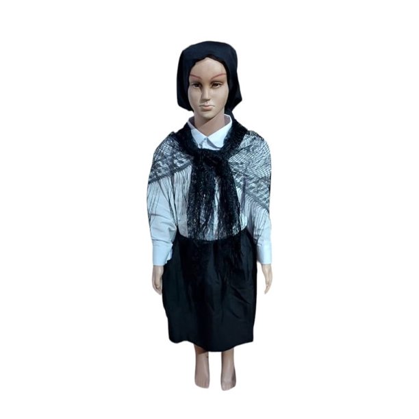 Traje Tipico Chilote Niña Falda, Punta y Puntilla