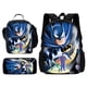 thumbnail image 1 of Super B-BatmanS-Logo 3 pcs set Child School Backpack with Lunch Bags ,Pencil Bags ,School Bags for Boys Girls Best Gift, 1 of 3