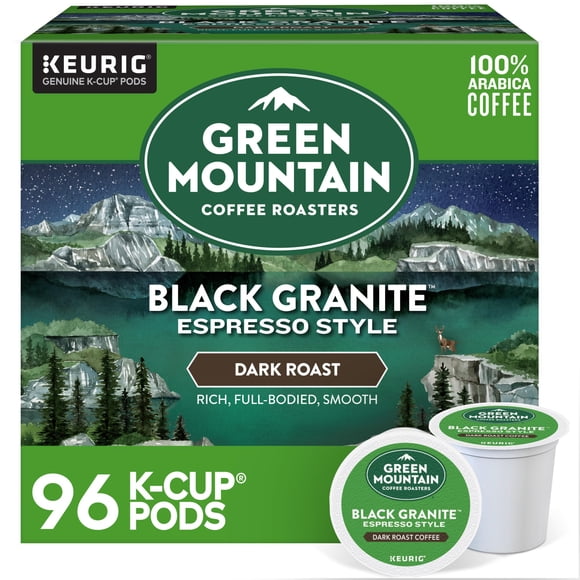 Cápsulas de café Green Mountain Black Granite tueste oscuro 96 unidades