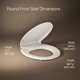 thumbnail image 3 of Asiento de inodoro KOHLER Cachet ReadyLatch Quiet-Close Round Biscuit, 3 of 9