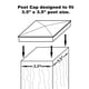 thumbnail image 4 of Remate Para Poste Pcp02 Piramidal 9 X 9 Cm Negro, 4 of 9