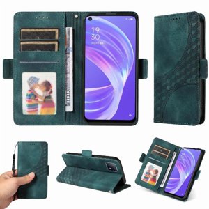 Carcasa Foxdock Oppo Reno 4Z 5G De Cuero Pu, Diseño Acolchado Clásico, Protección Contra Caídas Y Rayones