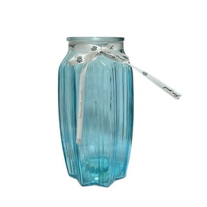 Oem - Florero Jarron Decorativo Vidrio Clasico Geometrico 22Cm